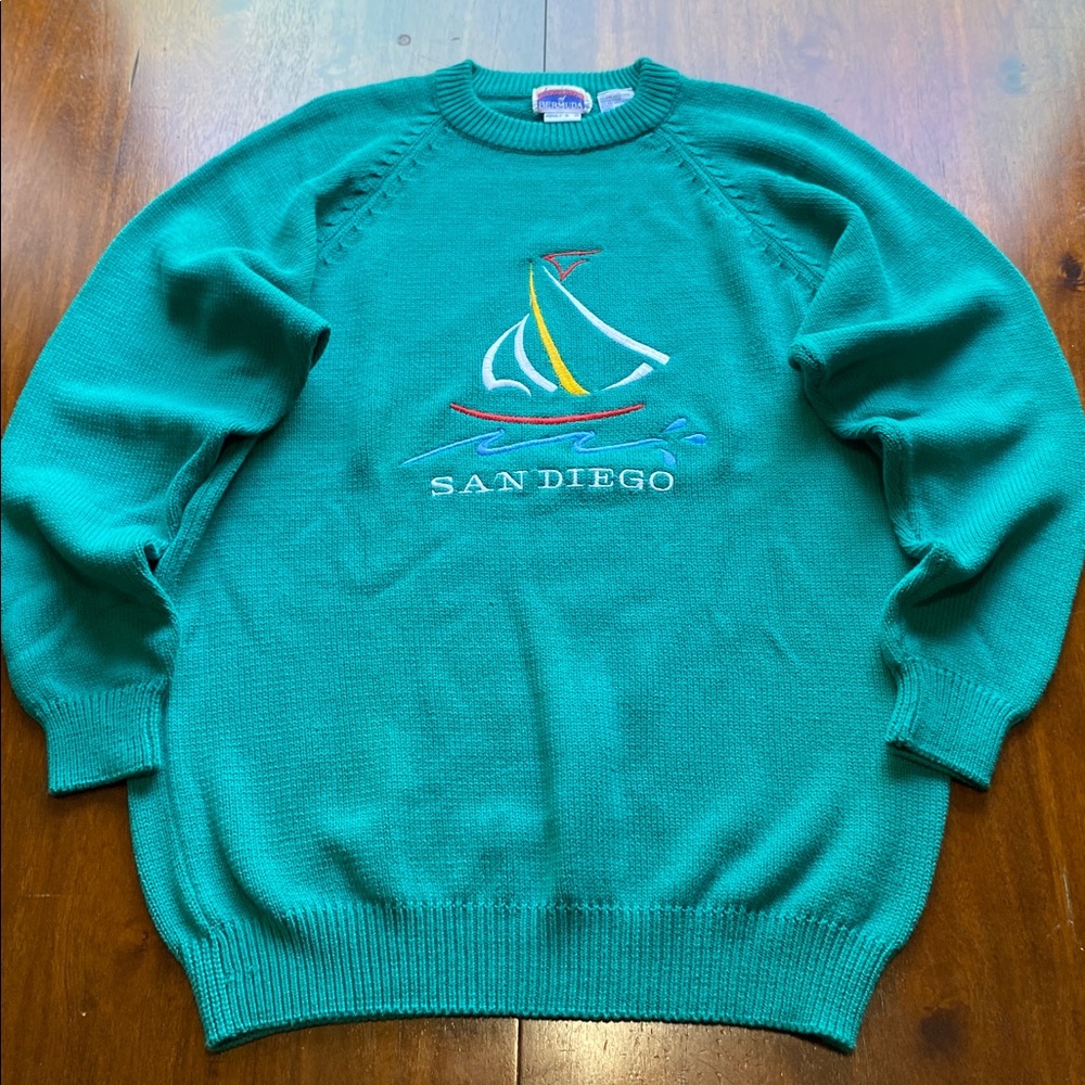 Vintage San Diego Knitted Sweatshirt Size M